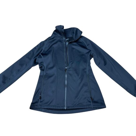 "STOIC" Women's Zip Up Fleece Jacket SZ S Holes For Thumbs Running Jogger Gym - Picture 4 of 10